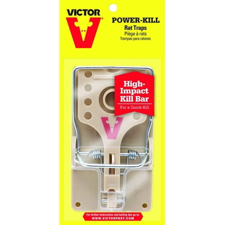 Victor Power-Kill Snap Trap for Rats 1 pk - Case of: 6; Each Pack Qty: 1