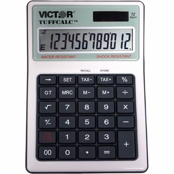 Victor Technology 99901 TuffCalc Calculator, White