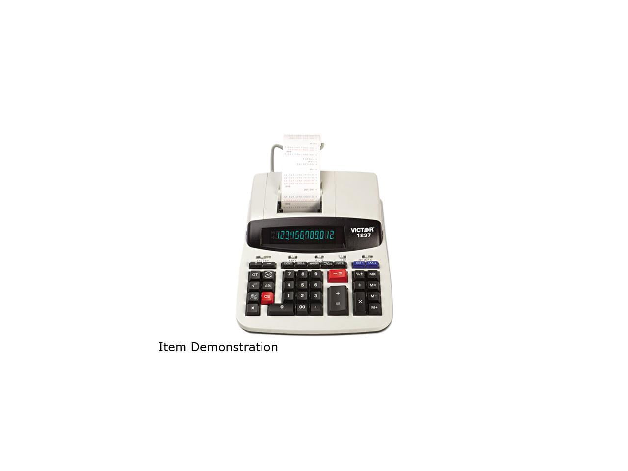 Victor Technology 12 Digit Commercial Printing Calculator, Left Side