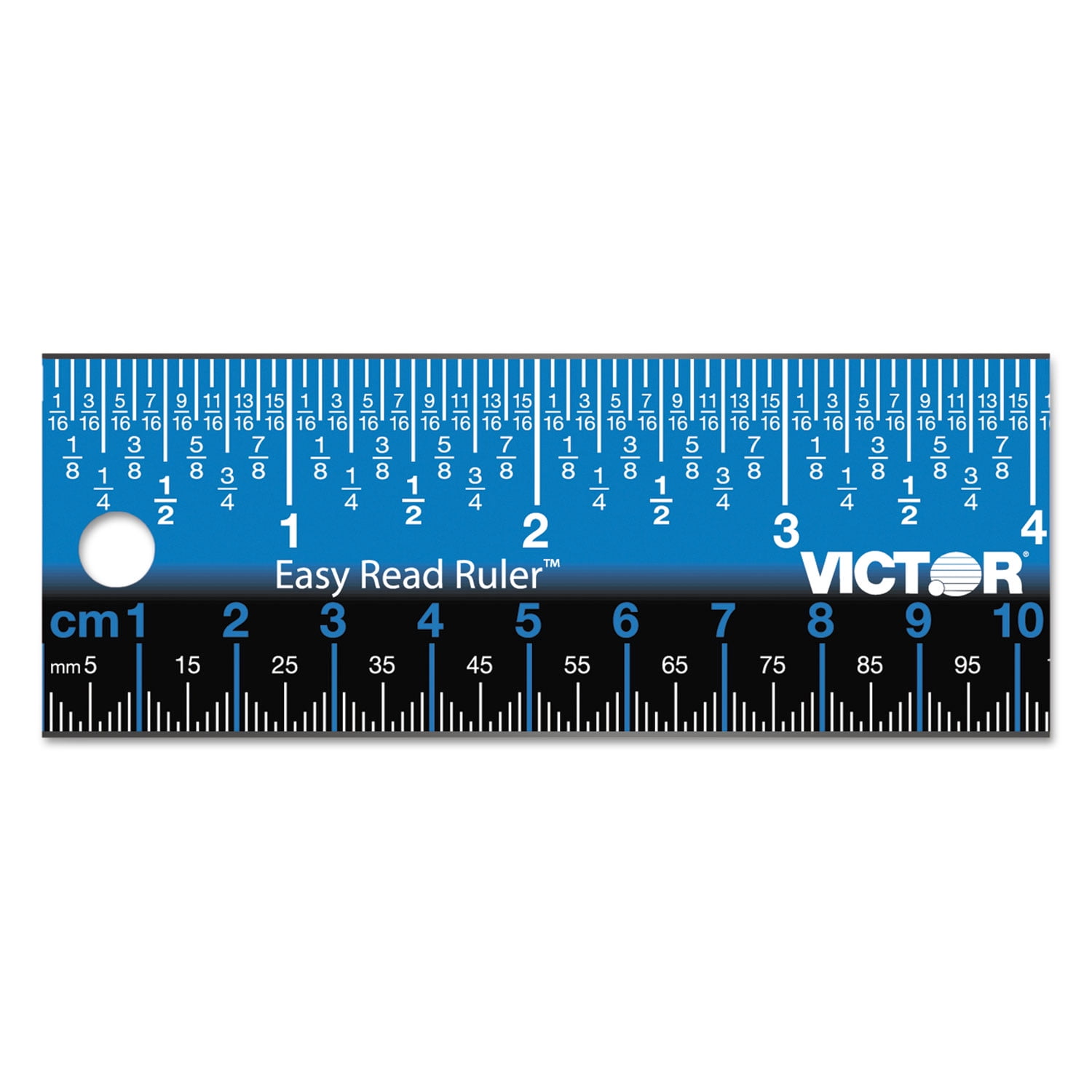 Metal Craft Safety Ruler L-Type Cutting Ruler Meal Alloy Anti-slip Straight  Ruler with Hanging Hole Drafting Tool Blue