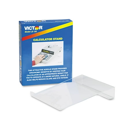 Victor Technology Large Ergonomic Calculator Stand, Clear (LS125)
