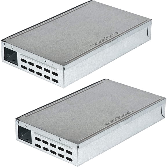 Victor Tin Cat Multi-Catch Live Mouse Trap - Indoor and Outdoor Humane Catch and Release Mouse Trap - M310SSR - Humanely Capture Mice - 2 Traps