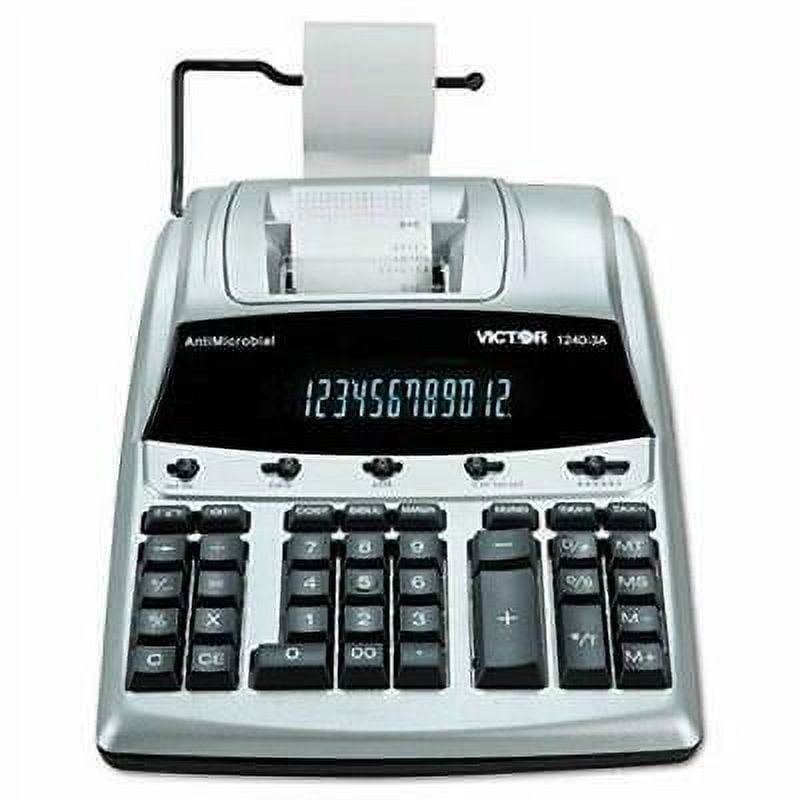 Victor VCT12403A AntiMicrobial 2-Color Printing Calculator, 12-Digit