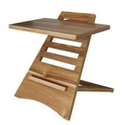 Victor VCTDC150A High Rise Adjustable Wood Laptop Stand, Brown
