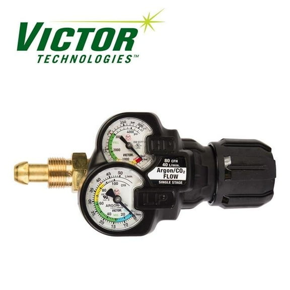 Victor 341-0781-3641 Inert Gas Argon Regulator Edge 2.0 Flow Gauge