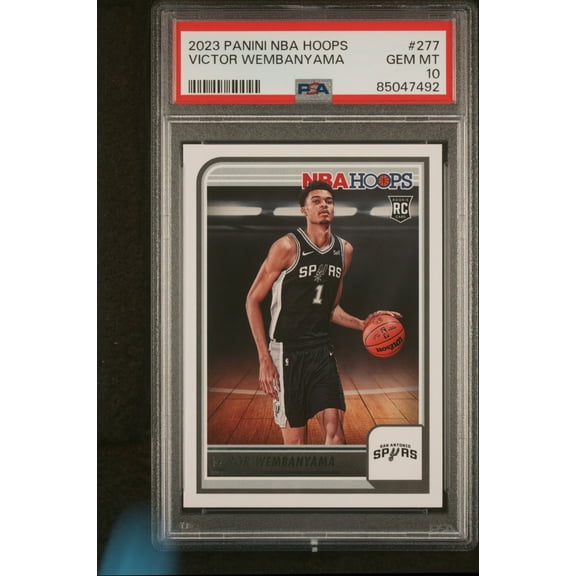 Victor Wembanyama 2023 Panini Hoops Basketball Rookie Card #277 Graded PSA 10