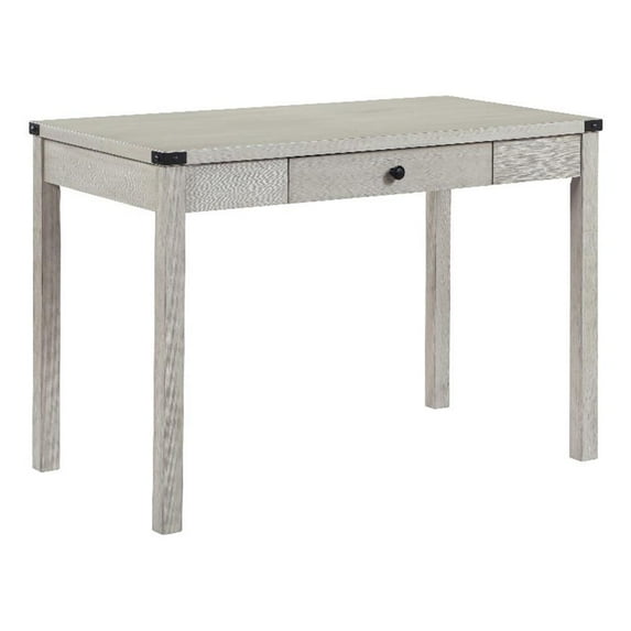 Victor Writing Desk with Drawer in Engineered Wood Champagne Oak Finish