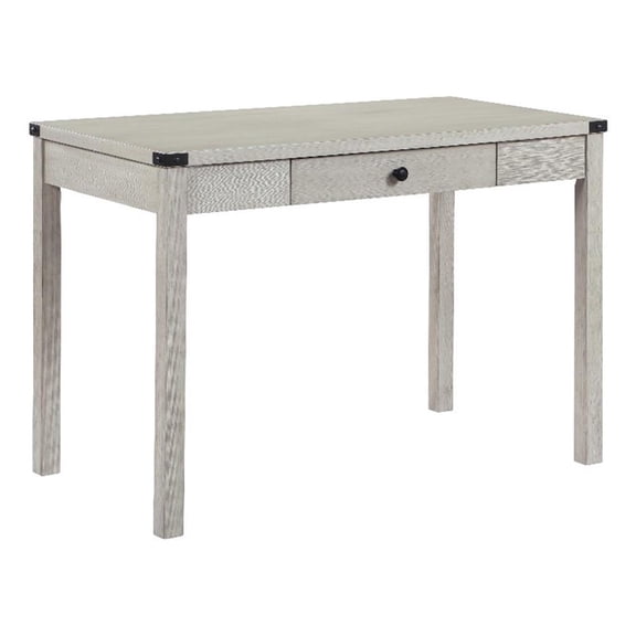 Victor Writing Desk with Drawer in Engineered Wood Champagne Oak Finish