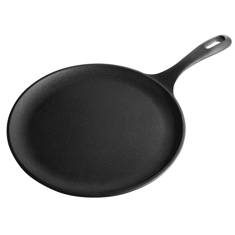 Comal Pan 11 Inch Black w/ Handle Skillet Griddle for Tortillas