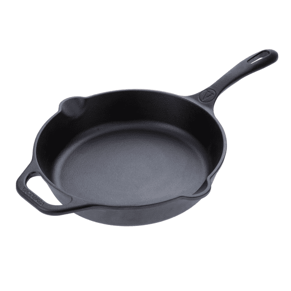 Victoria 10-Inch Cast Iron Skillet, Seasoned Cast Iron Frying Pan with Long Handle, Made in Colombia