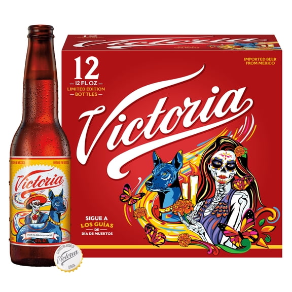 Victoria Amber Lager Mexican Beer, 12 pack 12 fl. oz. Bottles, 4.0% ABV