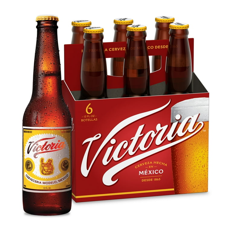 Victoria Amber Lager Mexican Import Beer 6 Pack 12 fl oz