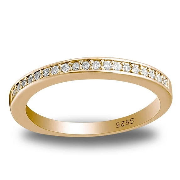 Victoria Anniversary Band Ring Sterling Silver Cz Womens Ginger Lyne Collection