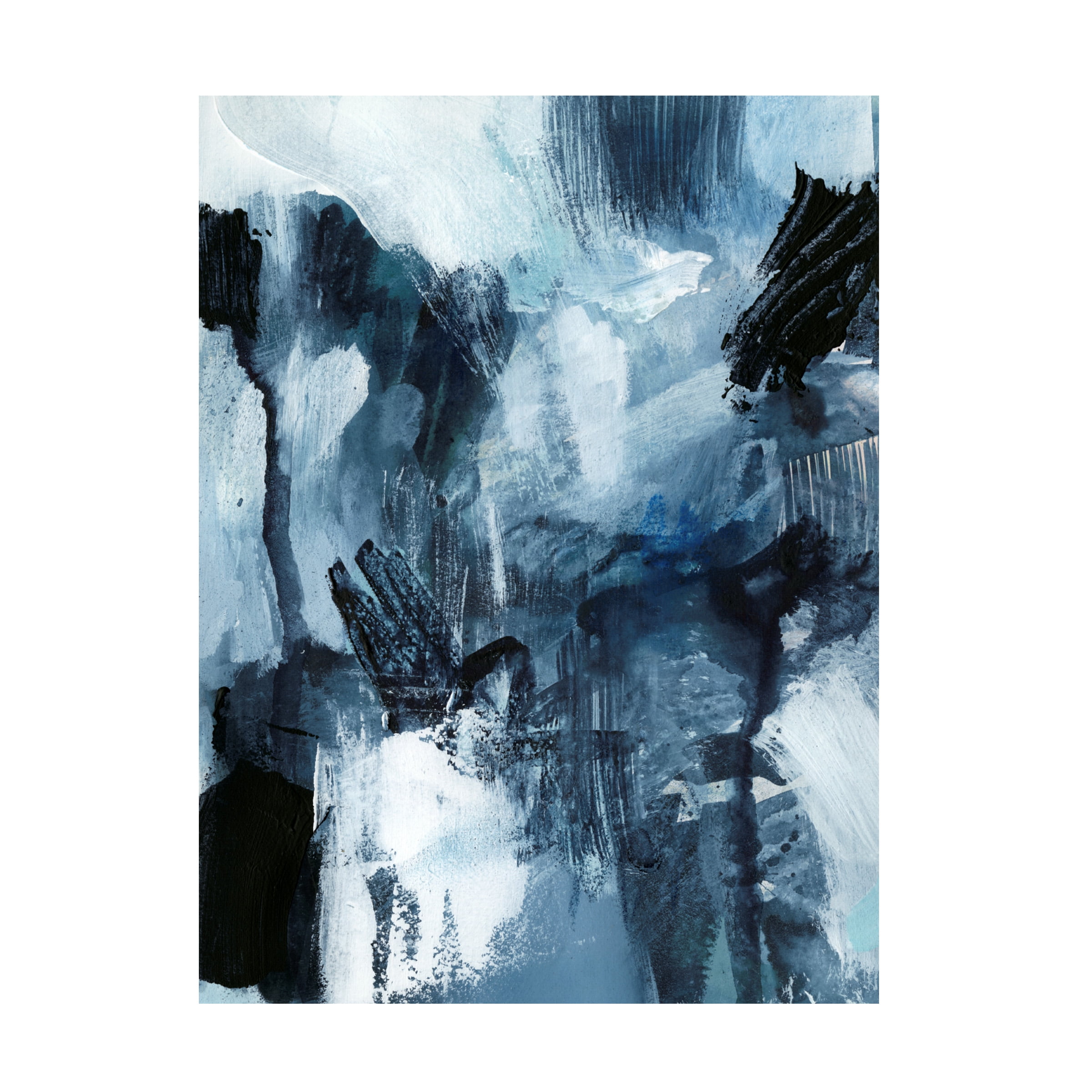 Victoria Barnes 'Composition in Blue I' Canvas Art