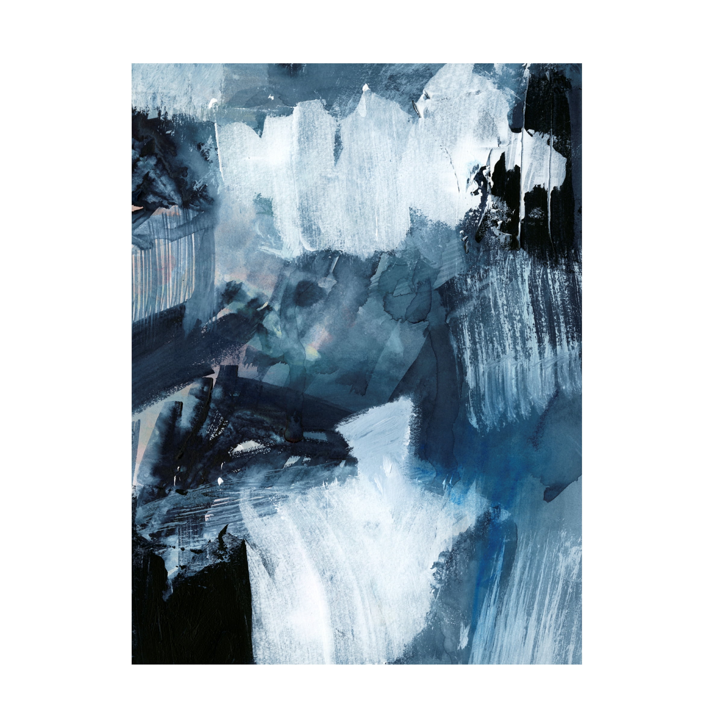 Victoria Barnes 'Composition in Blue II' Canvas Art