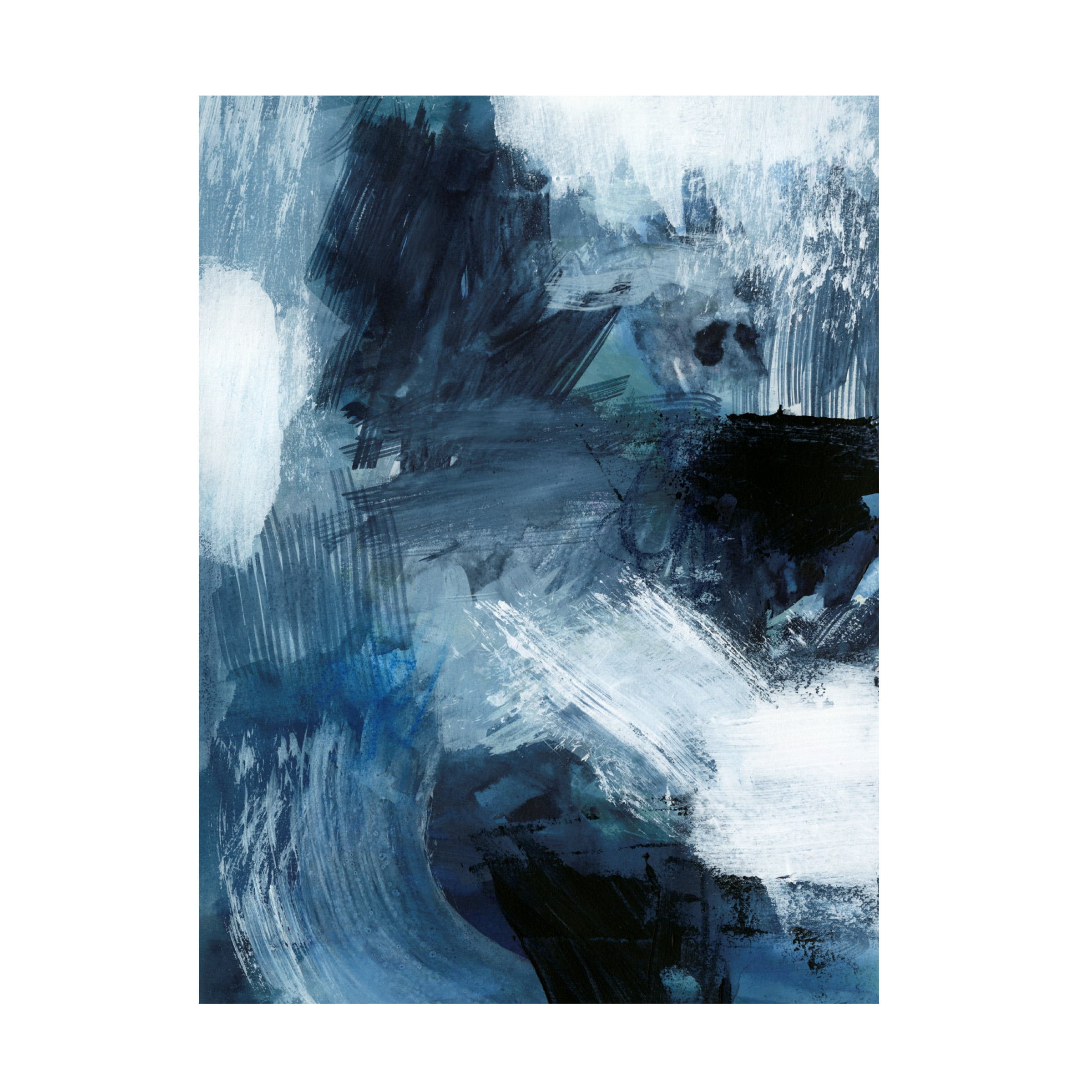 Victoria Barnes 'Composition in Blue III' Canvas Art