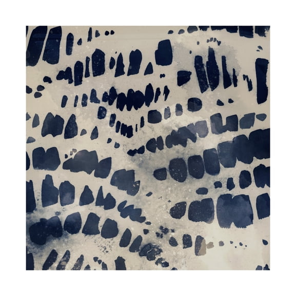 Victoria Barnes 'Indigo Markings II' Canvas Art