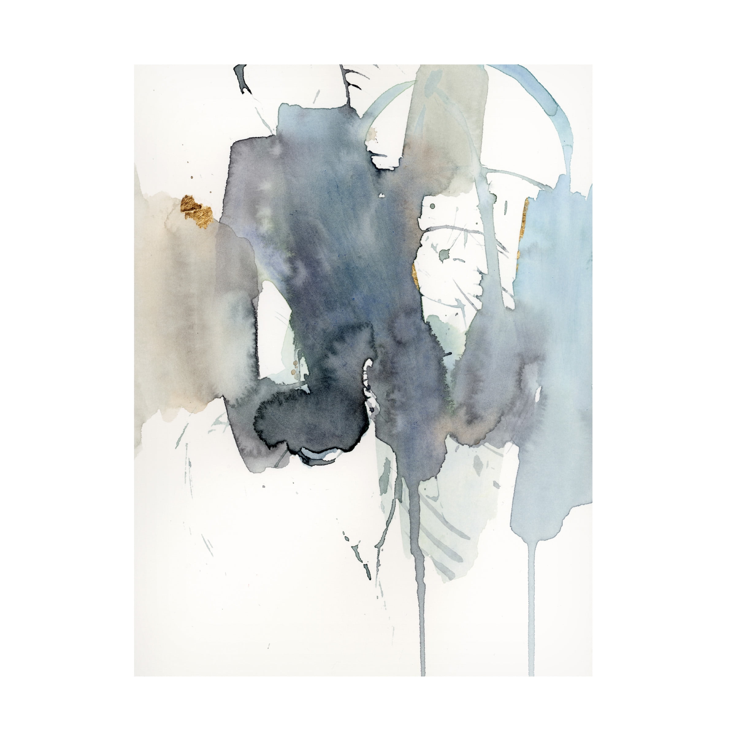 Victoria Barnes 'Indigo Splatter II' Canvas Art