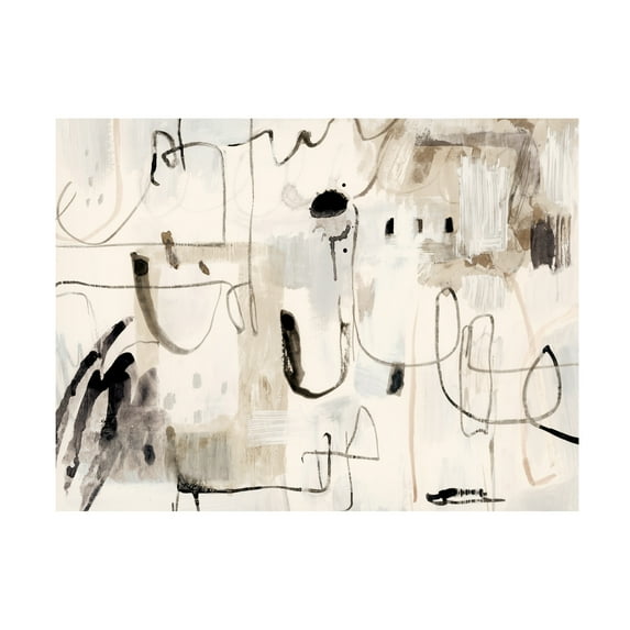 Trademark Fine Art Victoria Barnes Net Neutral I Canvas Wall Art - 35x47