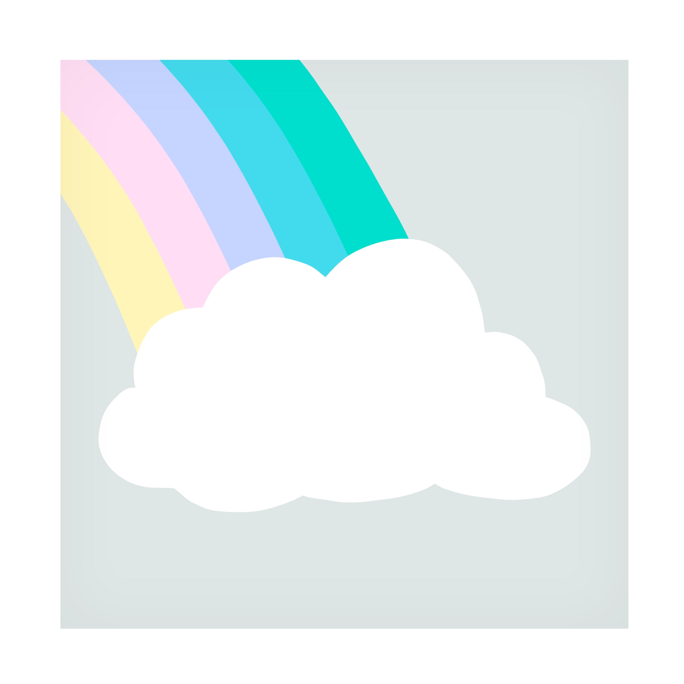Victoria Barnes 'Rainbow Cloud I' Canvas Art