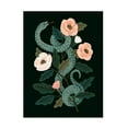 thumbnail image 1 of Victoria Barnes 'Skull And Snake II' Canvas Art, 1 of 1