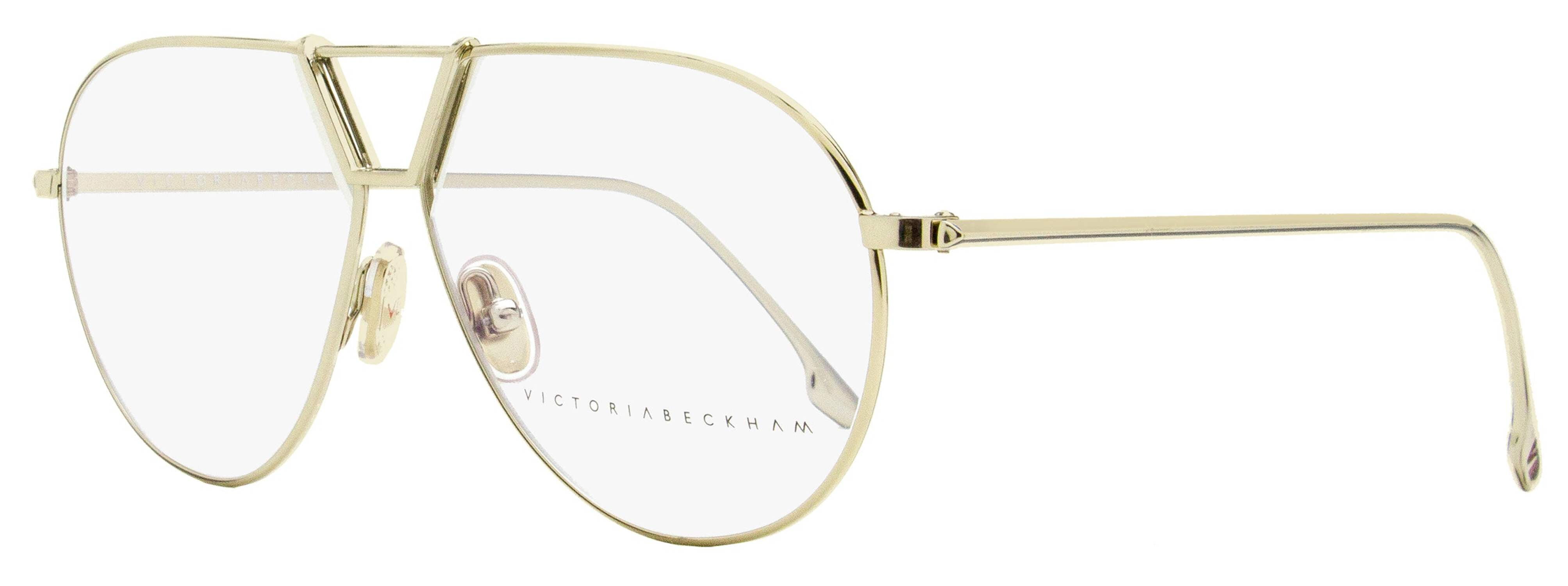 Victoria Beckham Aviator Eyeglasses VB2106 714 Light Gold 