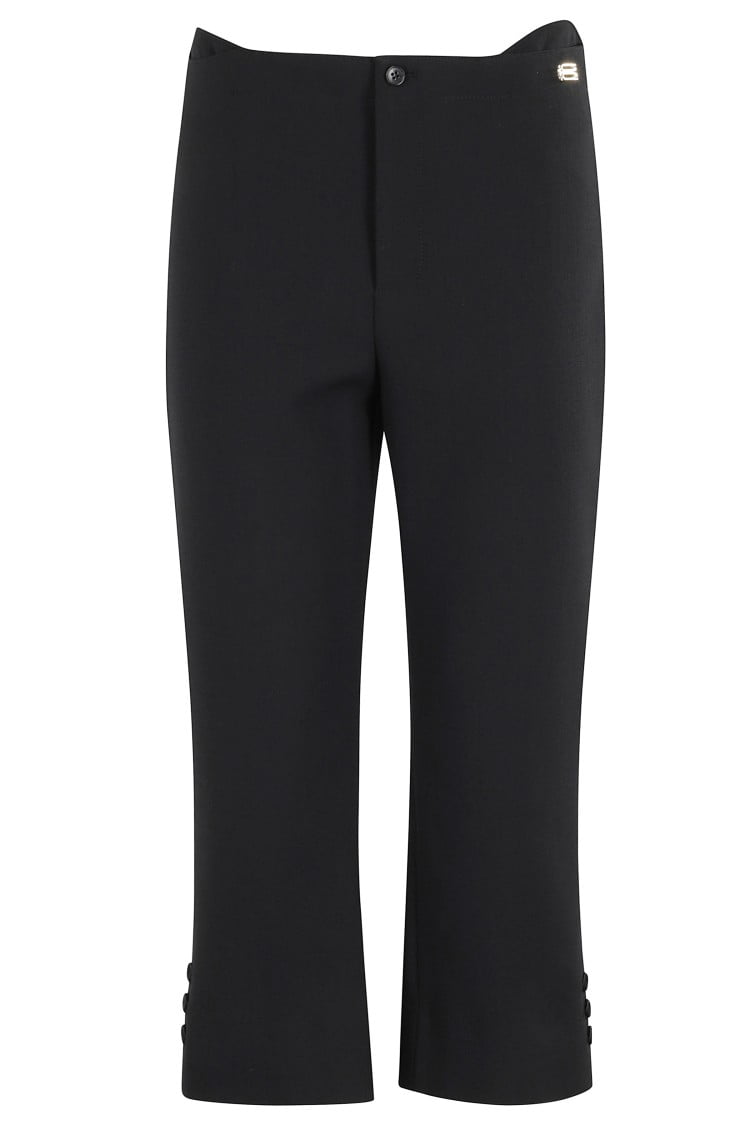 ショートパンツ Victoria Beckham Black Tab Detail Cropped Trousers Victoria Beckham Black Tab Detail Cropped Trousers (Women's