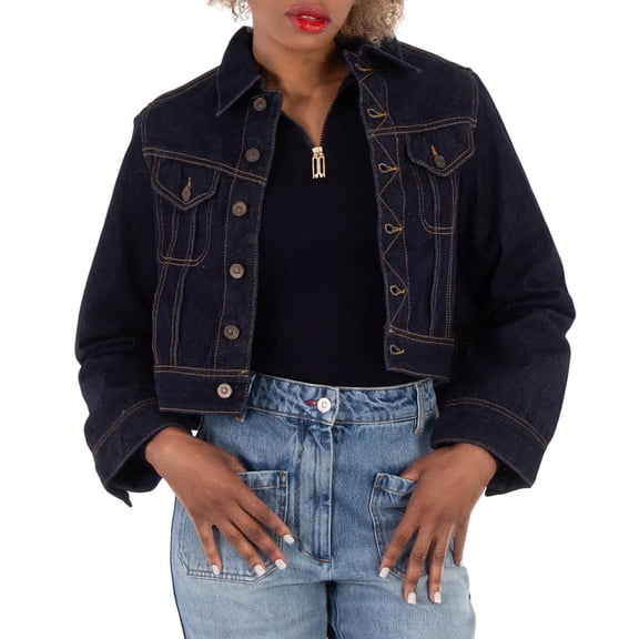 Victoria Beckham Denim Cropped Jacket (Women's)
