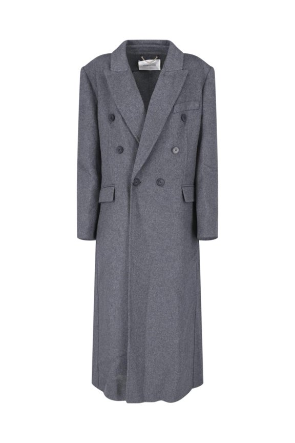 Double-Breasted Structured Jacket With Notched Lapel (Women's)