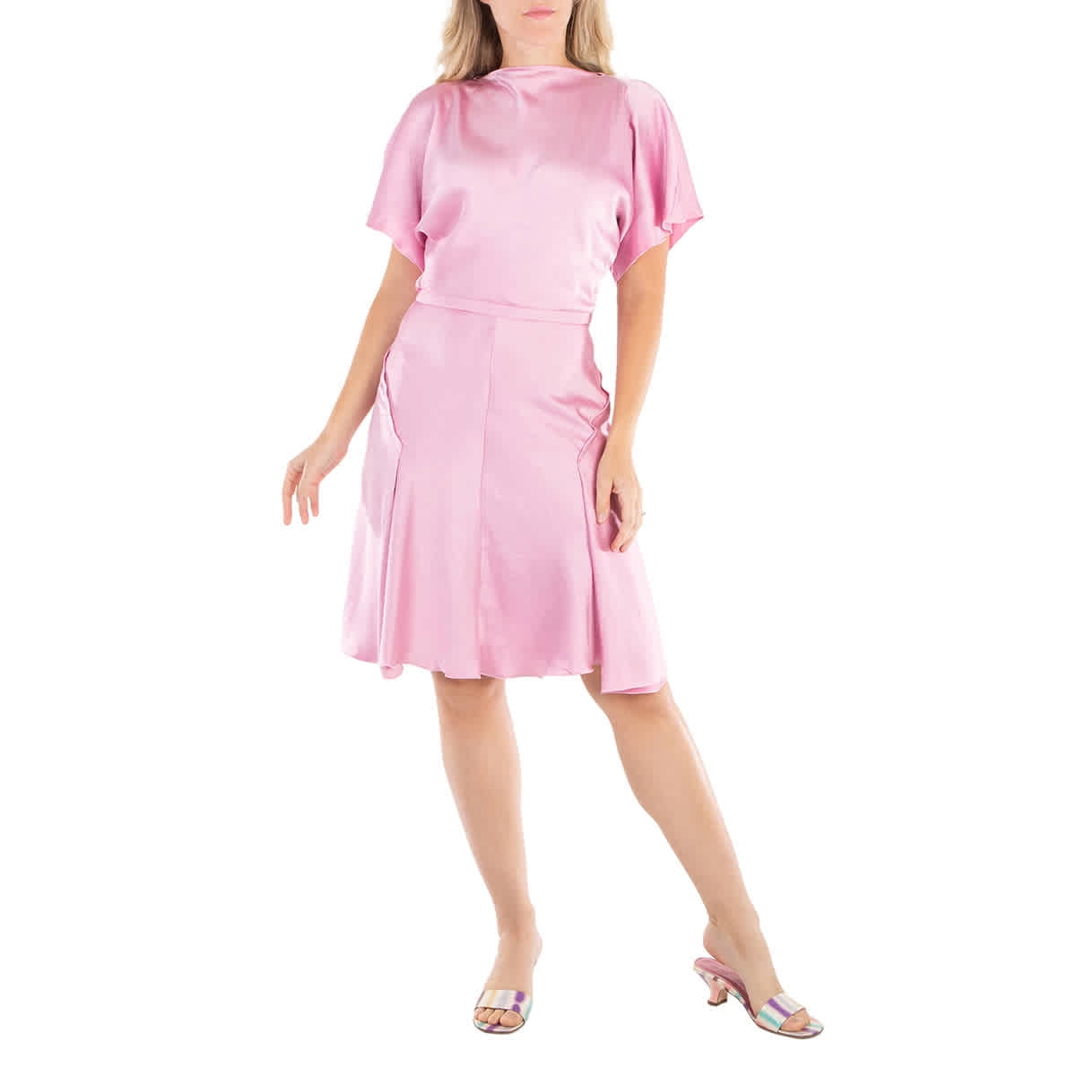 breathable linen dress French Connection Women's V-Neck Sleeveless Mini Dress - Poolside Blue