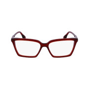 Victoria Beckham Flared Rectangular Eyeglasses VB2653 610 Red 55mm