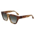 thumbnail image 1 of Victoria Beckham VB145S Full Rim Rectangle Blonde Havana Sunglasses, 1 of 2