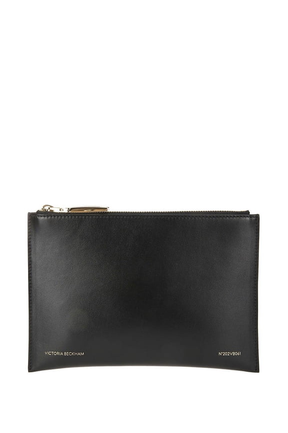 Women's Women's Leather Clutch Bag Black