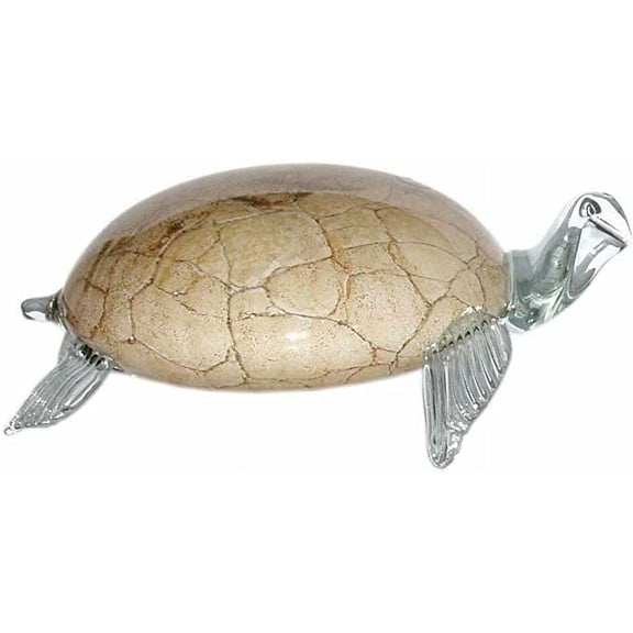 Victoria Bella 11.083 European Collection. 11" Diameter Glass Figurine Turtle