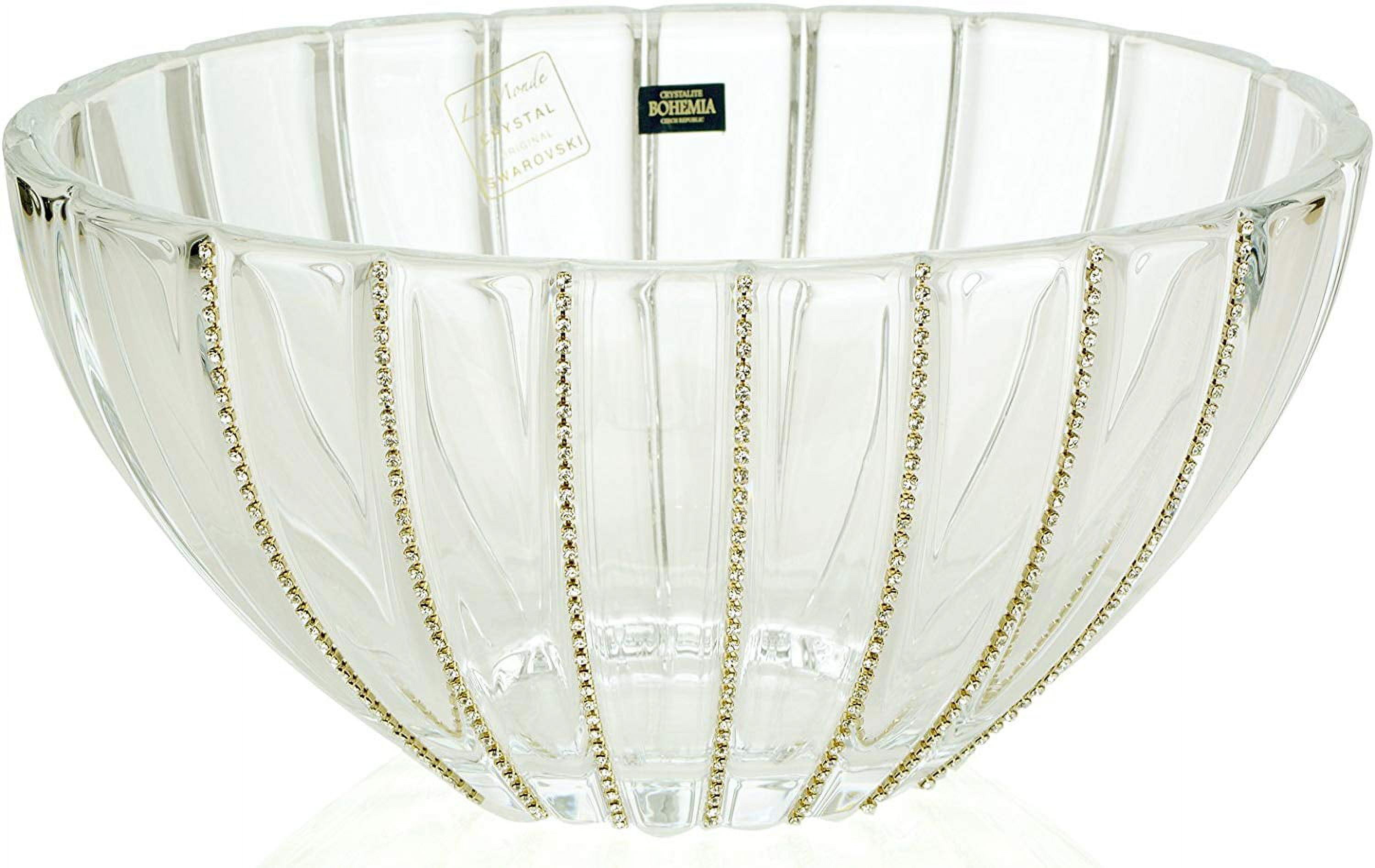 Victoria Bella, 12Inch Swarovski Jeweled Crystal Vase, Decorative