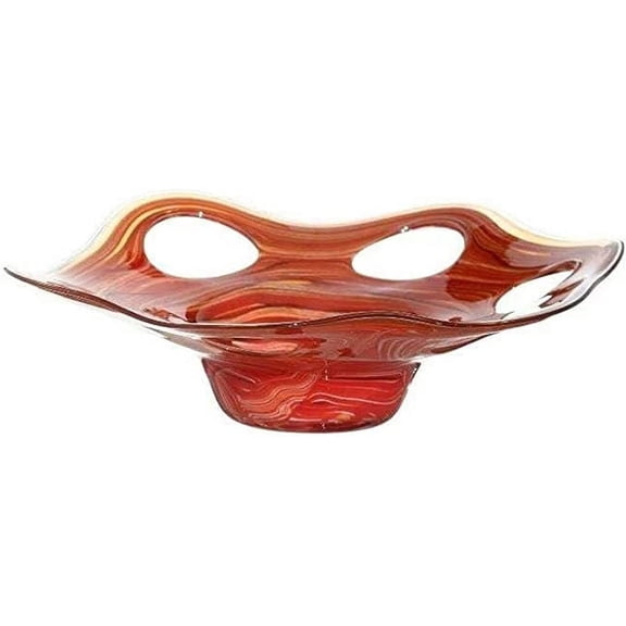 Victoria Bella 16139450.30C European Collection 18-inch Diameter Platter Glass Bowl "Java"