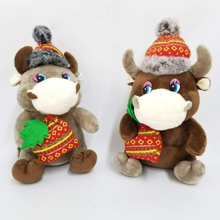 Victoria Bella 7 5 Medium Cow Soft Toy With I Love You Voice Record in Russian on Suction Cup Random Color Soft Animal Toys Gift for Kids EA Walmart