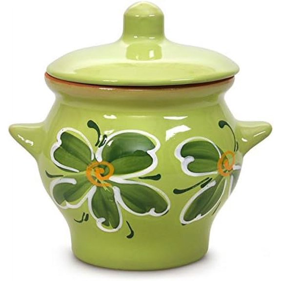 Victoria Bella A-22499 22 fl oz (650 ml) Stewing Stoneware Ramekin Green, Cooking Pot