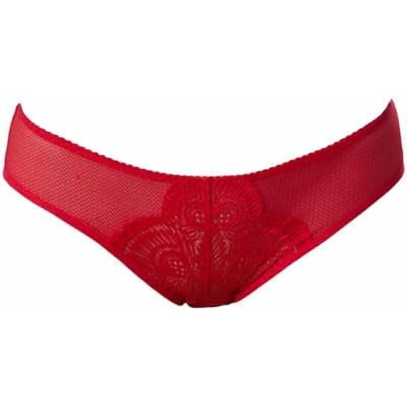 Victoria Bella MILAVITSA-360251 Women's panties, CULOTTE, mid-waist, Fashion collection, Red, Size XL