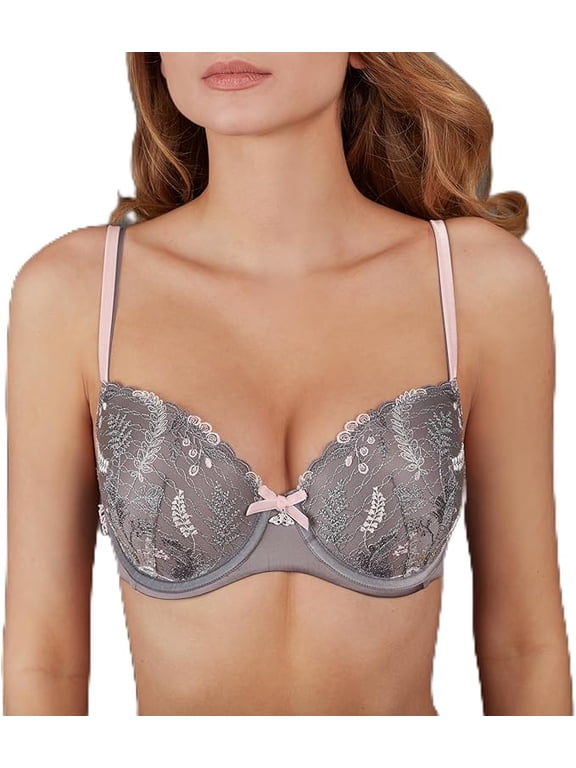 MILAVITSA-770151 Bra. Dense molded cups with underwire. Collection ALISEE, Seagull, Size 80F
