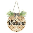 thumbnail image 1 of Victoria Bohemian Retro Floral Welcome Sign for Front Door Wreath Door Sign for Farmhouse Porch Decoration Indoor Outdoor, 1 of 7