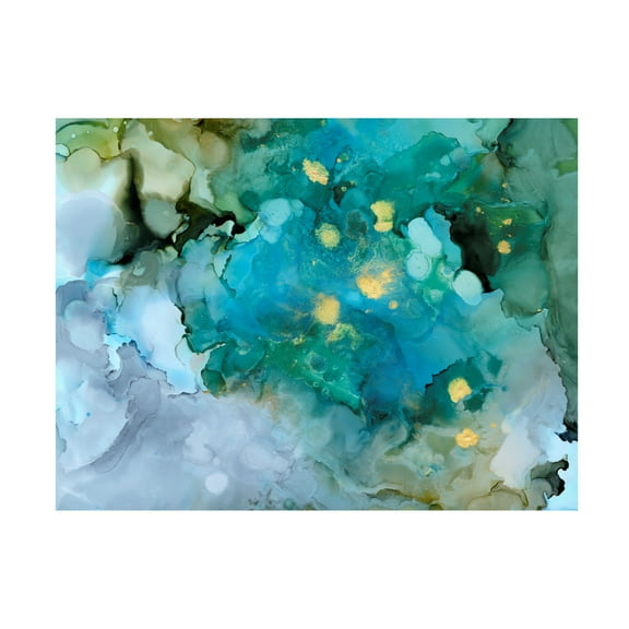Victoria Borges 'Aqua Brume I' Canvas Art