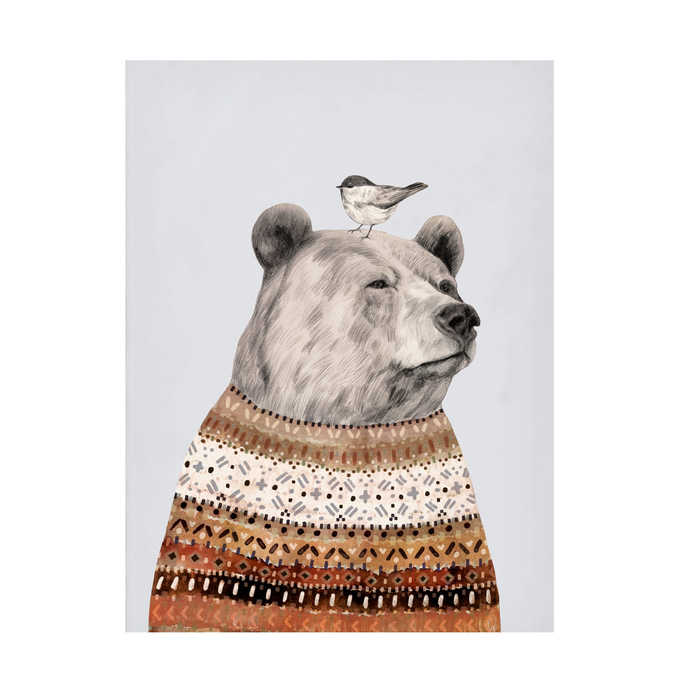 Trademark Fine Art Victoria Borges Fair Isle Bear I Canvas Wall Art - 24x32