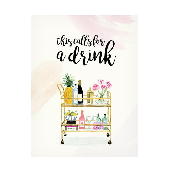 Victoria Borges 'Happy Hour at Home II' Canvas Art