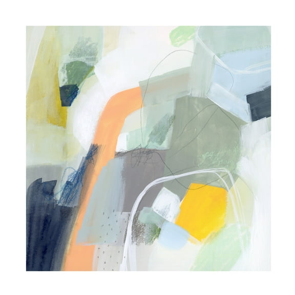 Victoria Borges 'Tumbled Topography I' Canvas Art