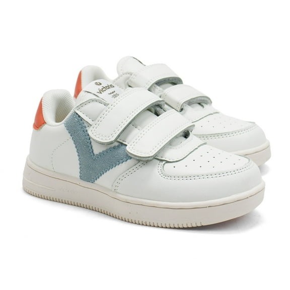 Victoria Boys Tiempo Contrast Sneakers, Celeste,13 M US