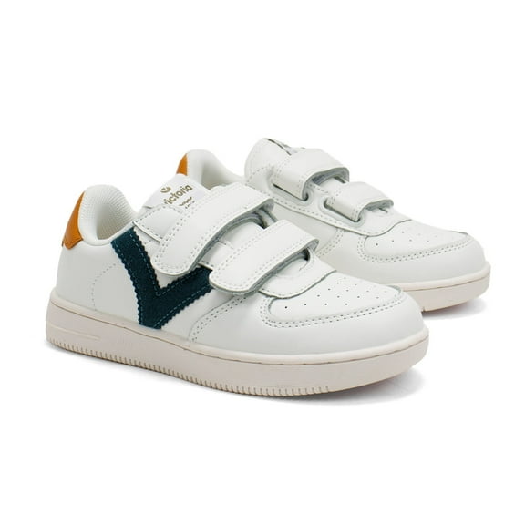 Victoria Boys Tiempo Contrast Sneakers, Verde,3 M US