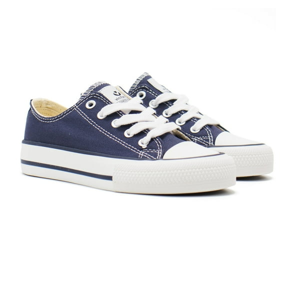 Victoria Boys Tribu Canvas Low Top Lace-Up Sneakers, Marino,10.5 M US