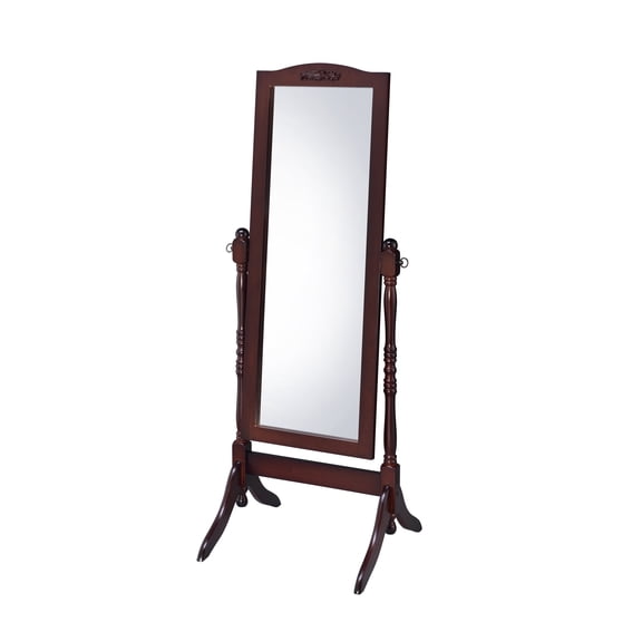 Victoria Cheval Mirror in Walnut Finish