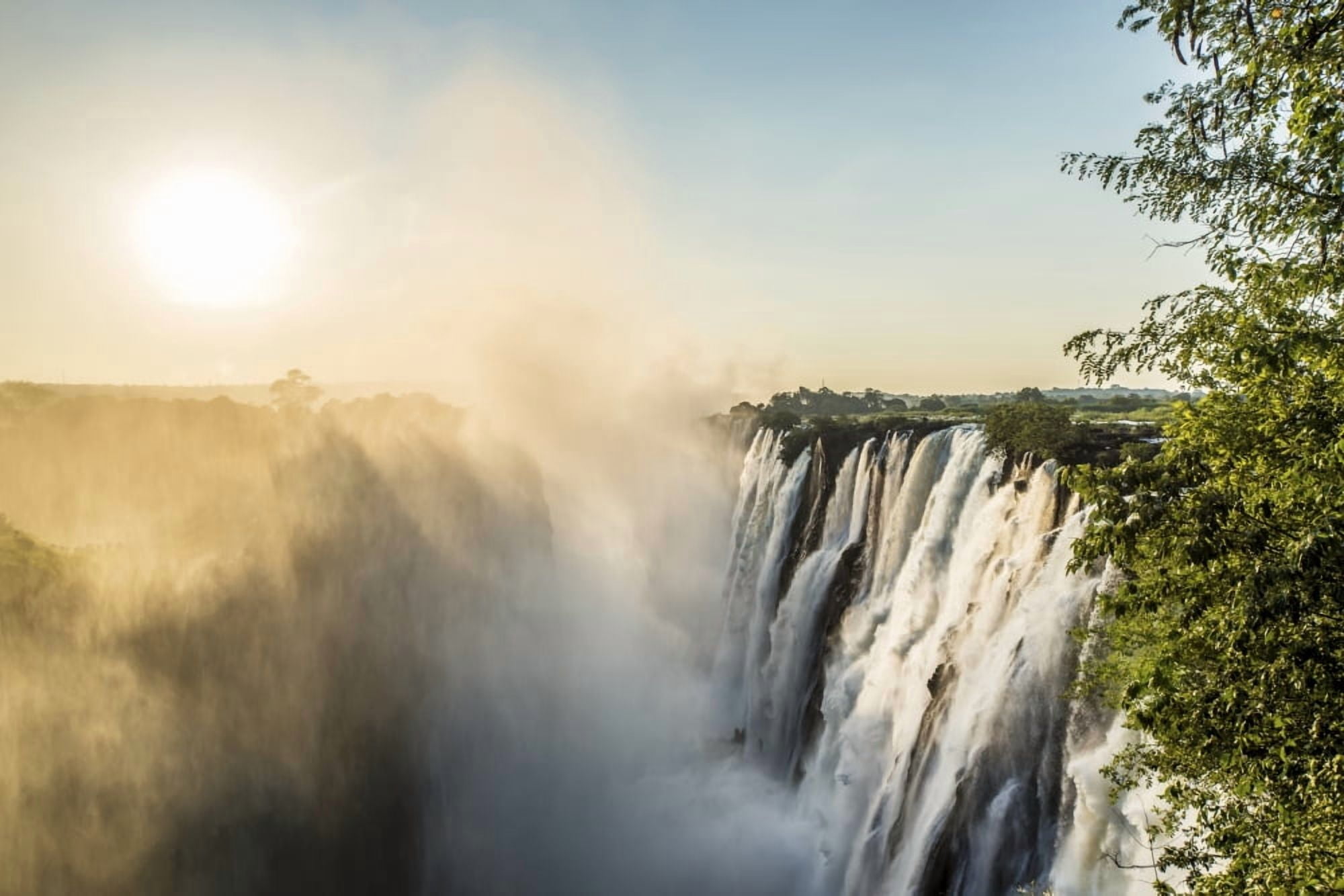 Victoria Falls Livingstone Zambia Canvas Art - Remsberg Inc Design Pics (38 x 24)